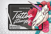 Procreate Stamps Bundle Tattoo, a Brush Add-On by InkPrintsTattoo (Thumbnail 1 of 10)