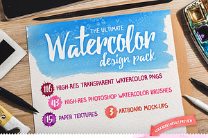 The Ultimate Watercolor Design Pack