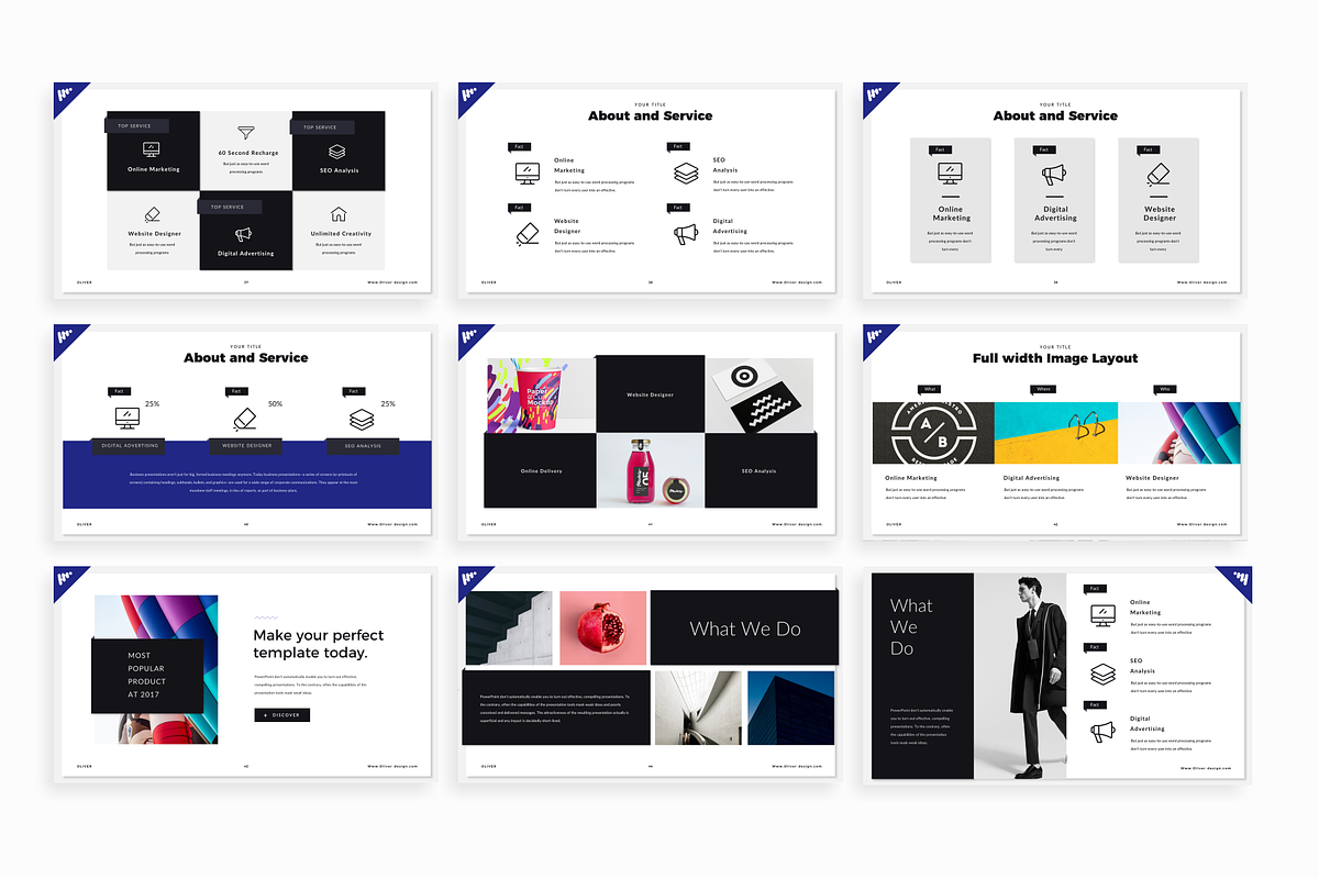 Oliver Powerpoint template, a Presentation Template by Mikokit (Photo 7 of 16)
