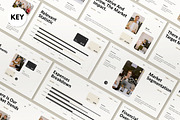 White Modern Pitch Deck Keynote, a Presentation Template by graphicook (Thumbnail 1 of 8)