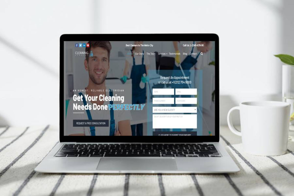 Cleaning Service WordPress Theme preview 2