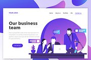 Landing page templates, a Templates & Theme by Creative Graphics (Thumbnail 2 of 12)