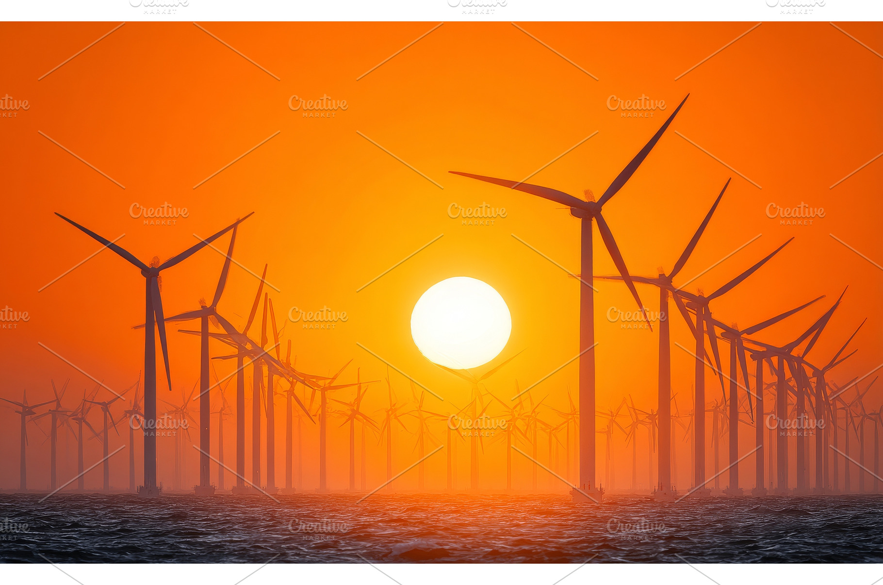 A stunning sunset is visible at the, an Industrial Photo by ZinetroN
