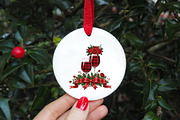 Christmas Wine Glass PNG, an Illustration by DreamArtGraphic (Thumbnail 4 of 5)