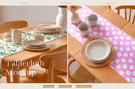 Tablecloth mockup