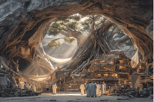 Visitors in a cave within the Taman, a Nature Photo by ZinetroN
