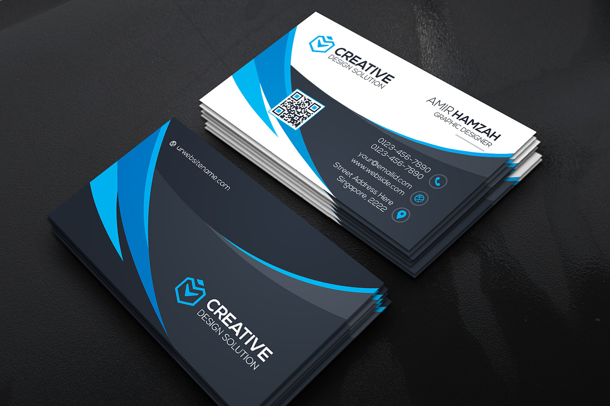 Corporate Business Card, a Business Card Template by GenerousArt (Photo 2 of 5)
