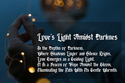 Gettegle Blackletter Font, a Blackletter Font by Bayuktx (Thumbnail 7 of 9)