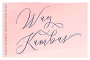 Way Kambas – Modern Calligraphy Font, a Script Font by RedyStudio (Thumbnail 1 of 17)