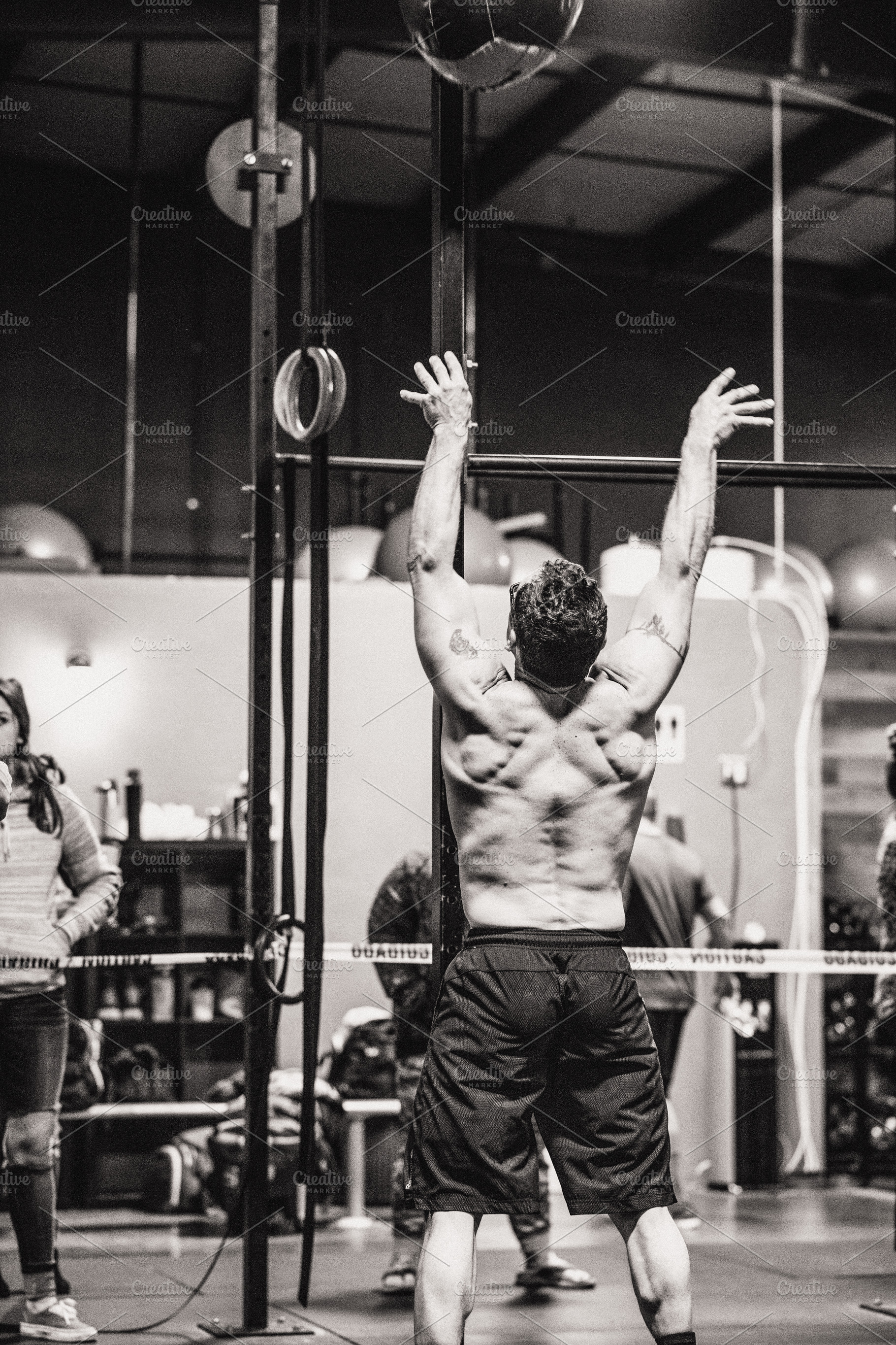 Crossfit man wall ball 191 featuring crossfit, workout, and competition, a Sports & Recreation Photo by Frizz Studio