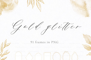 Gold Glitter Geometric Polygonal