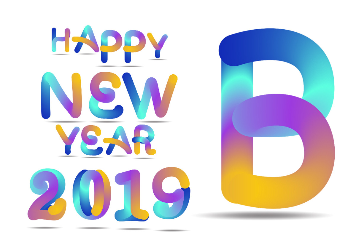 3D Colorful Font preview 4