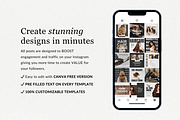 120 Hairstylist Instagram Templates, a Social Media Template by TheBohoFactory (Thumbnail 6 of 10)