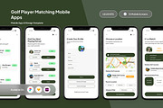 Golfee Golf Player Match App, an App Template by trabaskriya (Thumbnail 1 of 5)