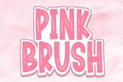 Pink Brush | Script Font, a Script Font by Scratchones (Thumbnail 1 of 8)