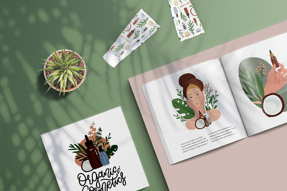 Organic cosmetics - big collection, an Illustration by Lana Sham (Photo 14 of 15)