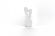 Cartoon Medal Mockup, a Merchandise Mockup by Qaleb Studio (Thumbnail 2 of 2)