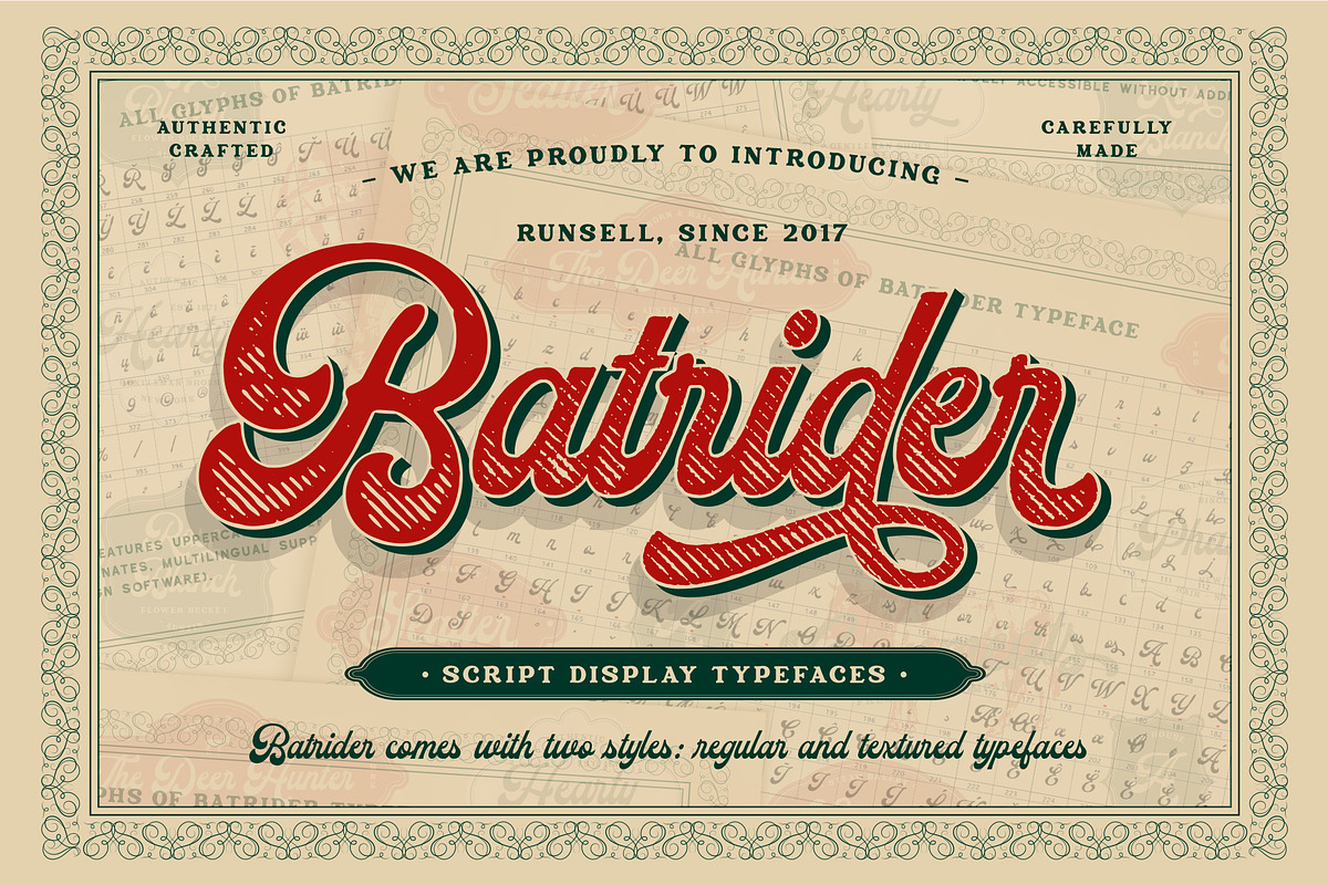 Batrider | 2 Font Styles