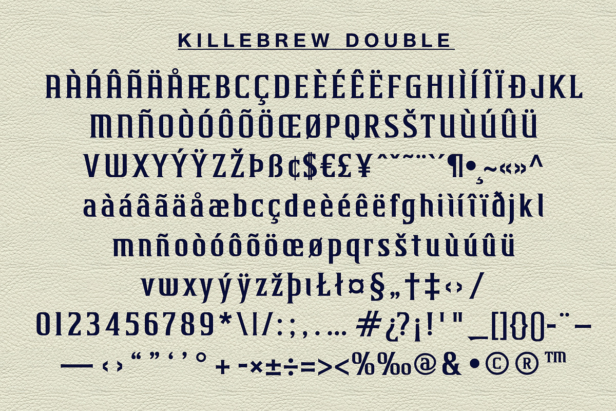 Killebrew Double | Athletic Typeface, a Serif Font by StudioWorks (Photo 6 of 7)
