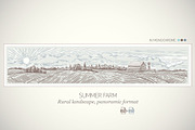 Rural landscape with Farm, an Illustration by Countryside life (Thumbnail 2 of 9)
