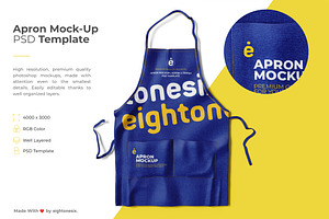 Apron Mock-Up PSD Template