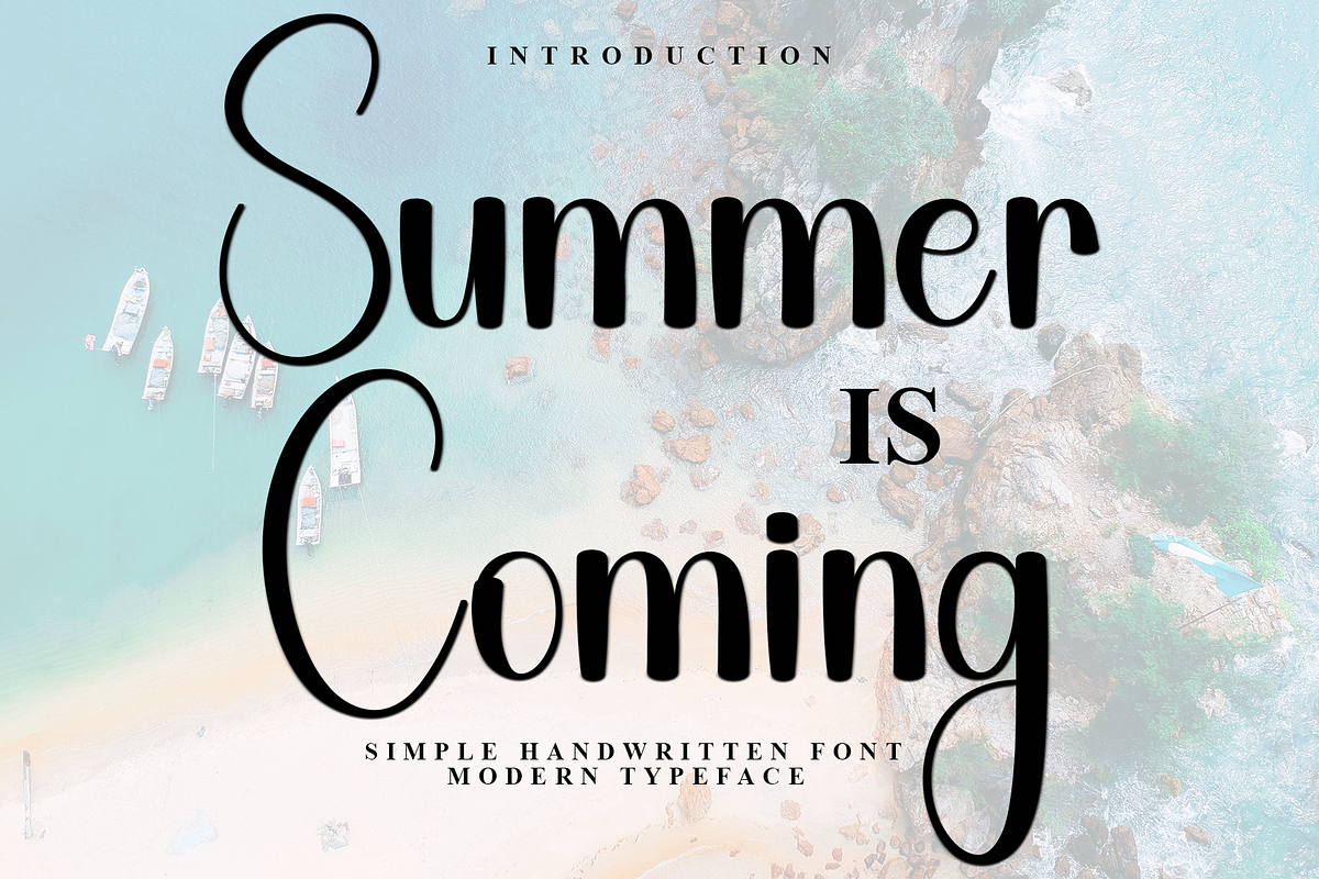 Summer Coming, a Handwritten Font by InermediaSTUDIO (Photo 1 of 8)