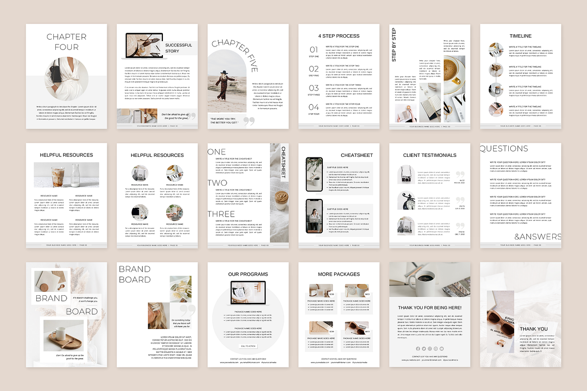 Ebook Workbook Handbook Template, a Magazine Template by ShopRShop (Photo 5 of 12)
