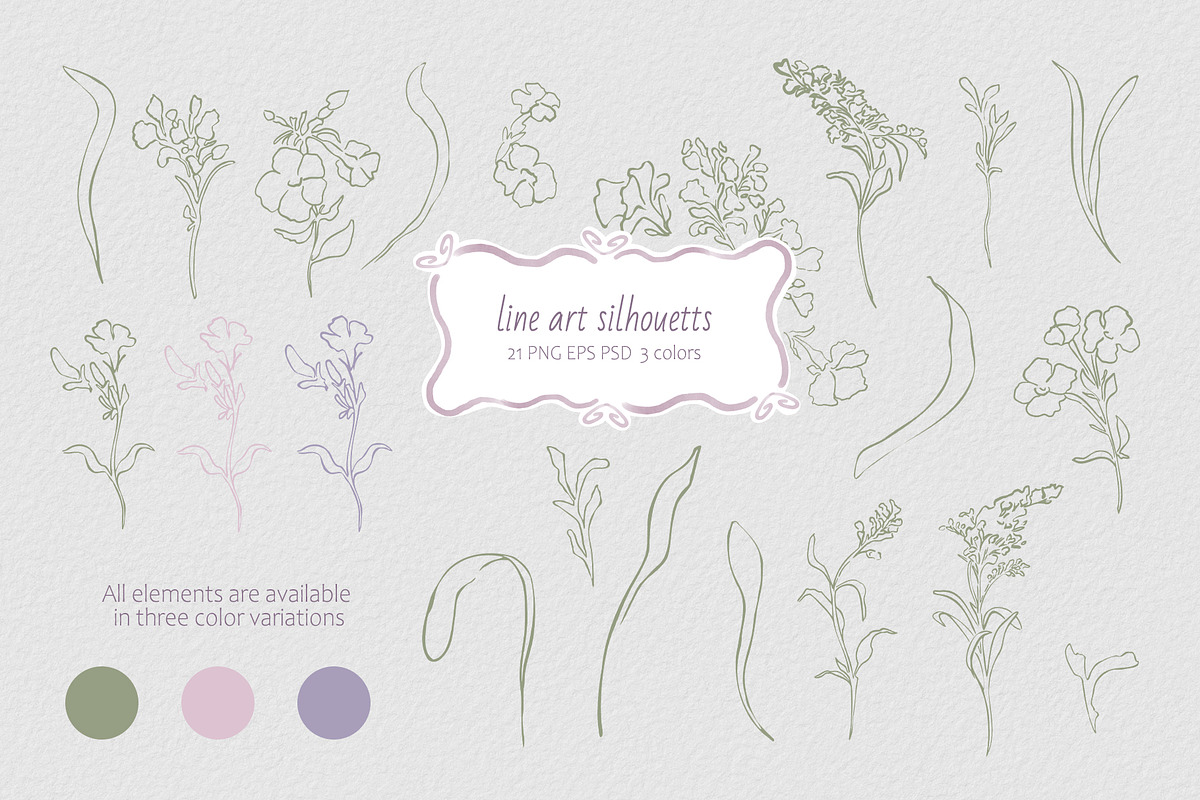 Soft flowers watercolor aesthetic, a Decorative Illustration by Kate Lanbina (Photo 4 of 17)