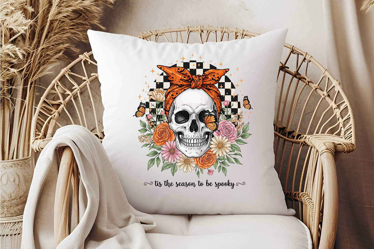 Halloween Skeleton Head, an Illustration by DreamCafeArt (Photo 6 of 7)