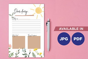 Diary Planner Printable Planifier