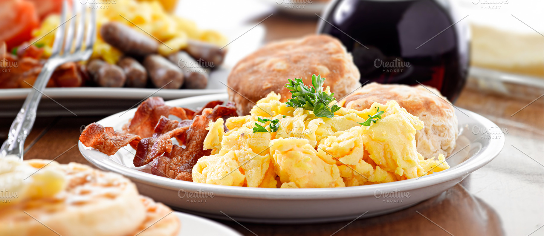 huge breakfast plate, a Food & Drink Photo by RezArt