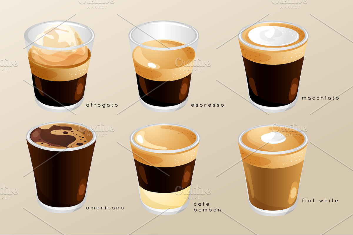 Big Set of Espresso Menu, an Object Graphic by Daraon (Photo 2 of 4)