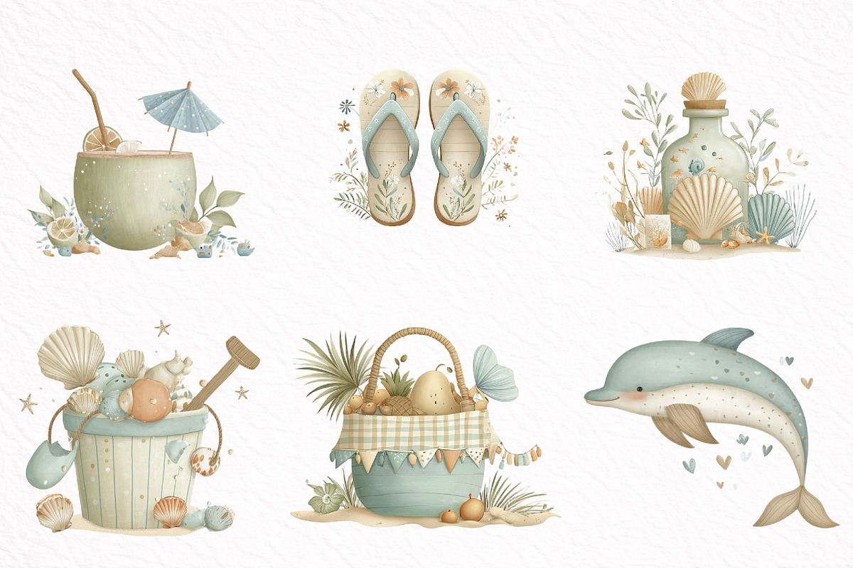 Whimsical Spring Hedgehog Clipart, an Illustration by DreamArtGraphic (Photo 8 of 8)