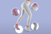 8 Mockups Women Leggins, a Bottom Mockup by Grow Design Craft Studio (Thumbnail 4 of 6)