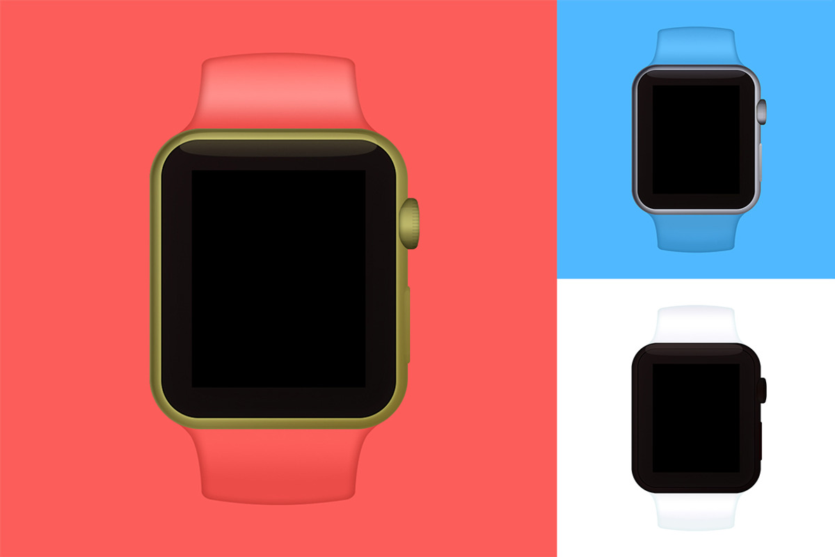 Minimus Apple Watch Mockups, a Product Mockup by DavidElgena (Photo 1 of 5)