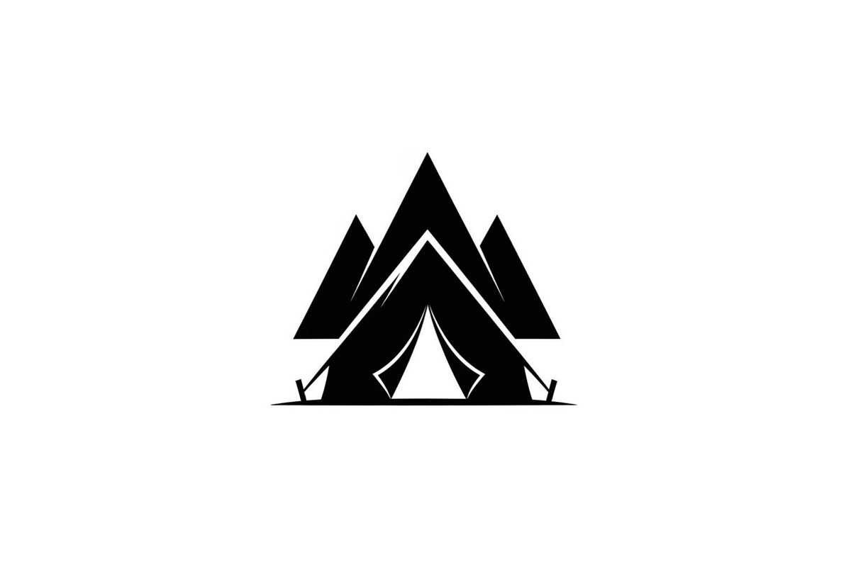 Tent and Mountain Emblem Bundle, an Object Illustration by Gfx_Store (Photo 2 of 12)