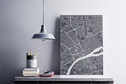 5 maps of USA cities set 4, an Illustration by MaximGertsen (Thumbnail 7 of 9)