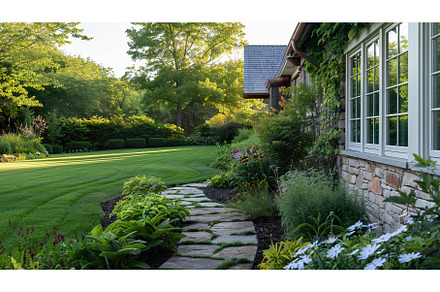 Elegant Home Landscape Design with, an Architecture Photo by Lermont51