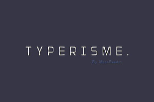 Typerisme - A modern typewriter font, a Sans Serif Font by MoonBandit
