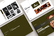 AURA / Brand Guideline Template, a Brochure Template by Slide-Agency (Thumbnail 9 of 11)