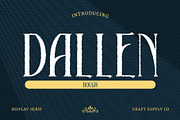 Dallen Rough, a Serif Font by Craft Supply Co. (Thumbnail 1 of 8)