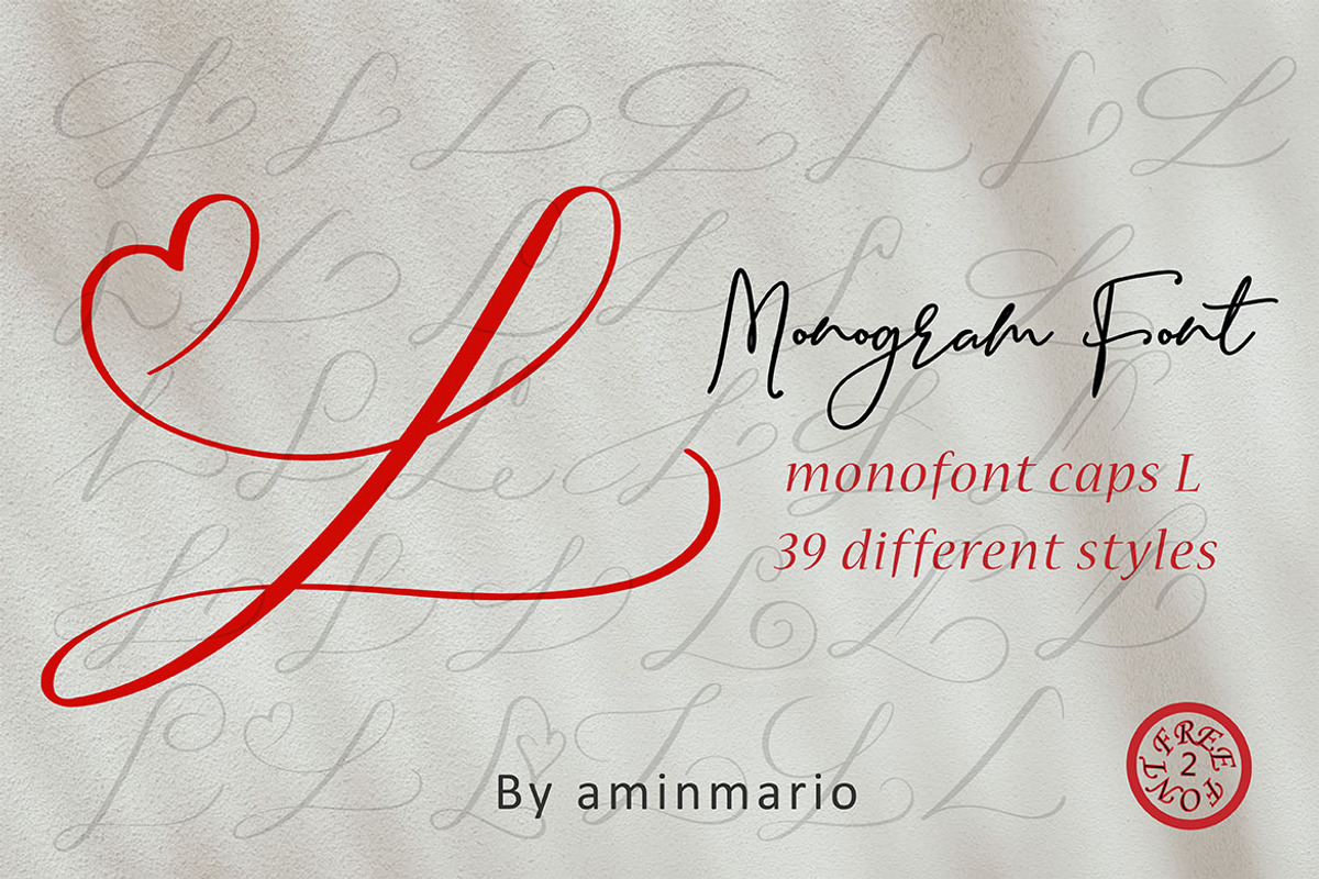 MONOGRAM L | Monofont caps L preview 7