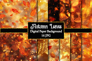 Glitter Bokeh Autumn Leaves Paper, a Texture Graphic by Dream Creation (Thumbnail 1 of 4)
