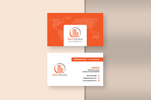 Real Estate Business Card & Mock-up