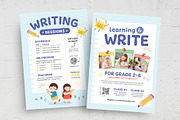 Children Writing Education Flyer, a Flyer Template by BrandPacks (Thumbnail 1 of 6)