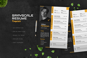 Grayscale Resume