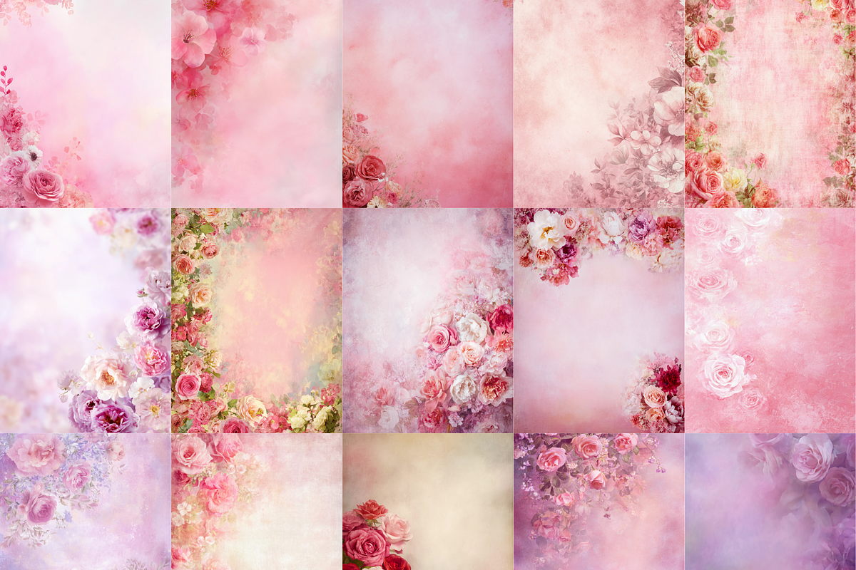Blush Rose Digital Paper Pack, a Brochure Template by LA Design (Photo 3 of 9)