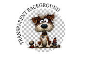 whimsical Frazzled Dog Clipart, an Animal Illustration by Rose Art (Thumbnail 5 of 7)