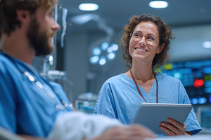 Doctor and Patient Hospital Room Dig, a Photo by Pixeness Studio