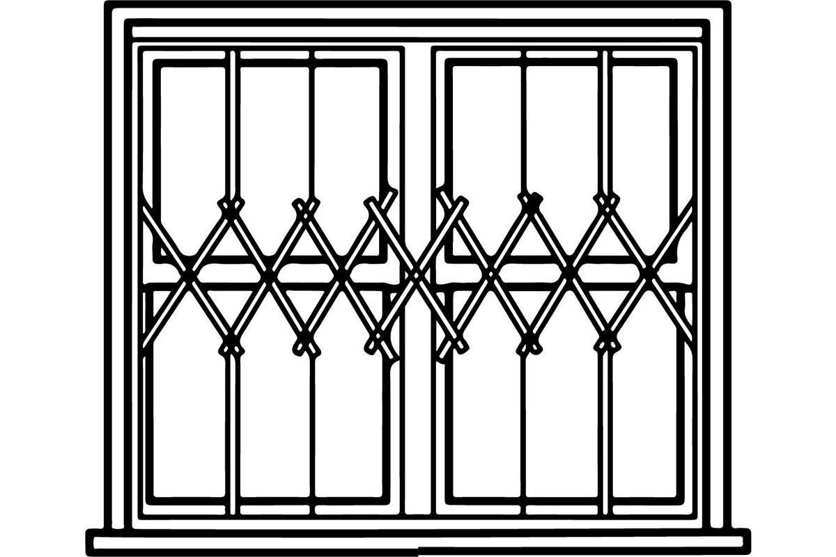 Decorative Iron Grill Scroll Panel, an Object Graphic by Creativeshirt (Photo 12 of 18)